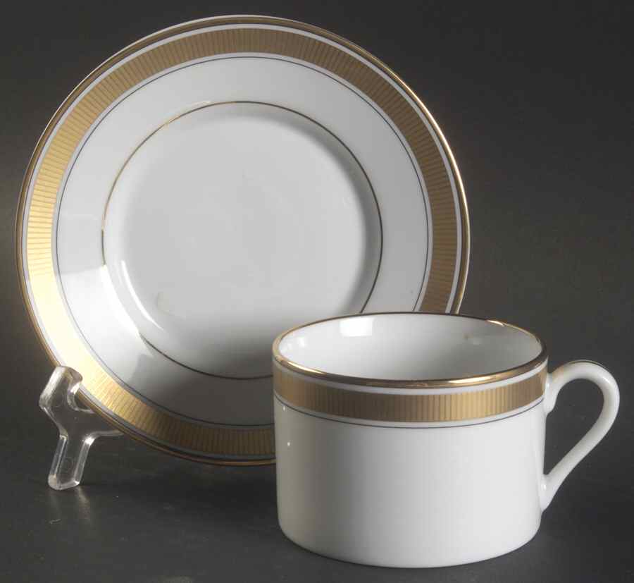 Oak Park Flat Cup & Saucer Set by Fitz & Floyd-1