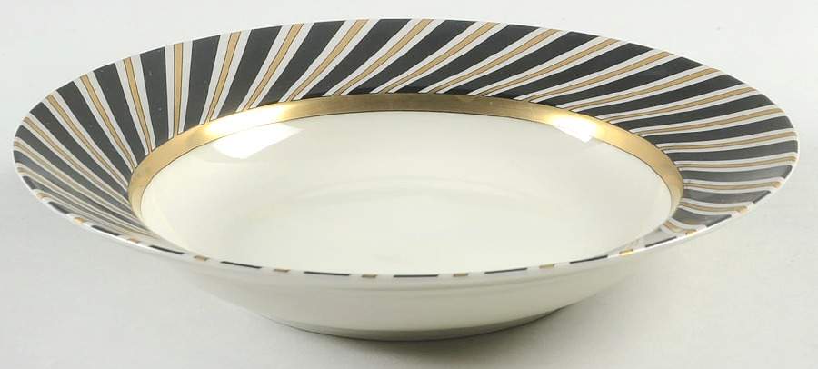 Oblique Large Rim Soup Bowl by Fitz & Floyd-1