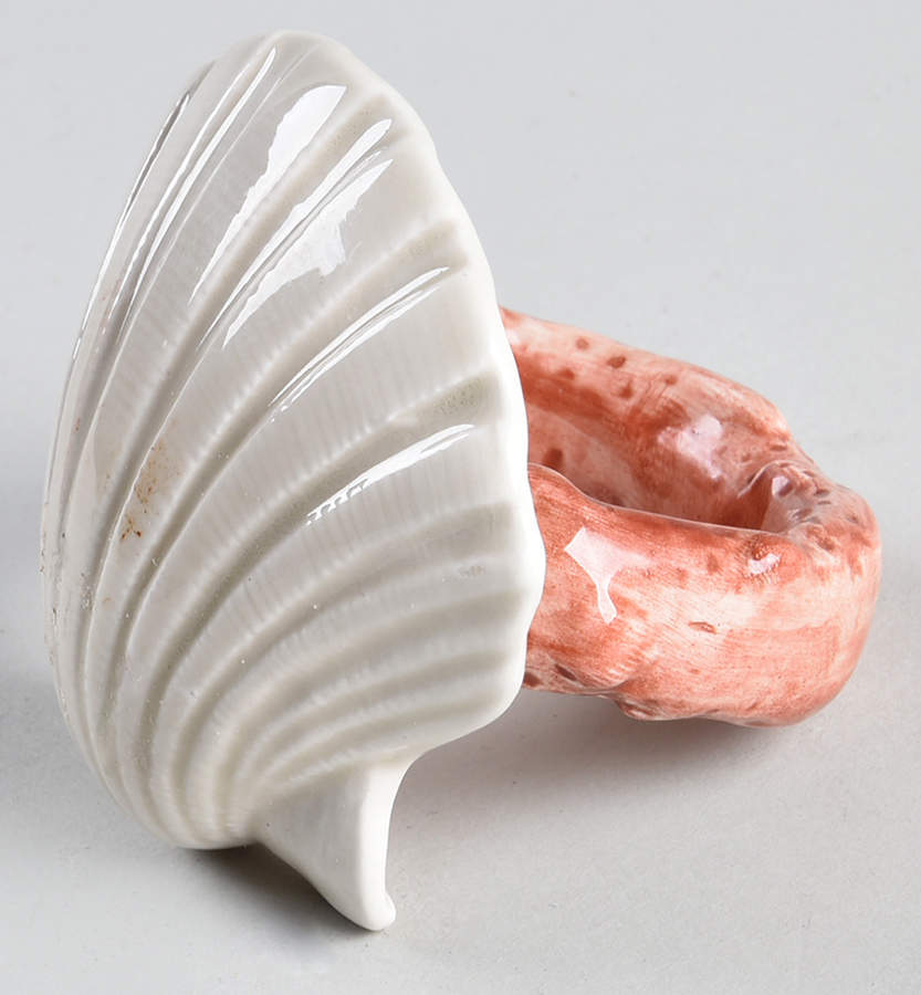 Oceana (Pink Coral Edge) Napkin Ring by Fitz & Floyd-1