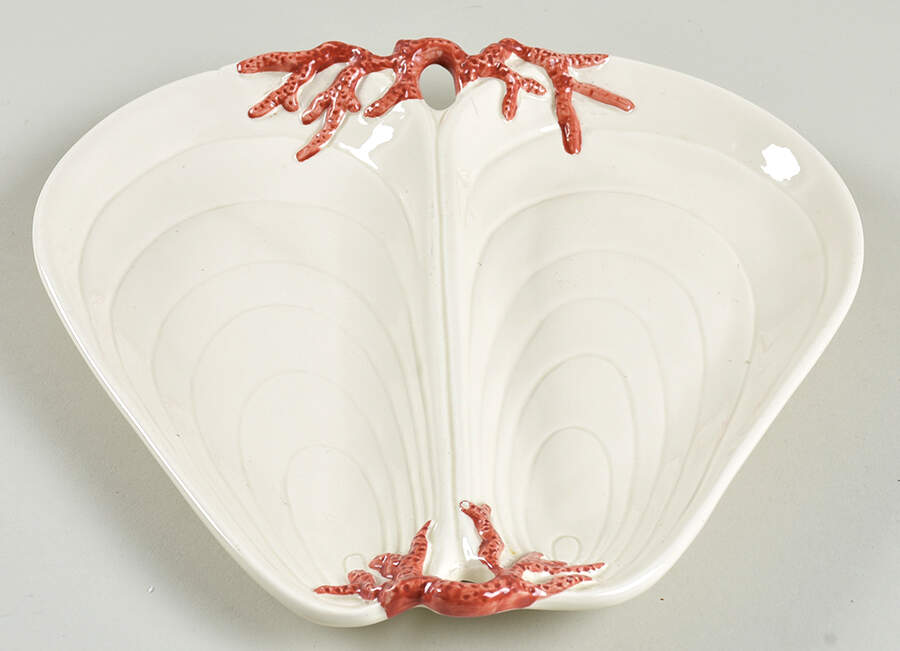 Oceana (Pink Coral Edge) Divided Server by Fitz & Floyd-1