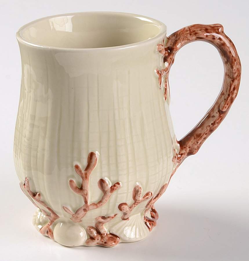 Oceana (Pink Coral Edge) Mug by Fitz & Floyd-1