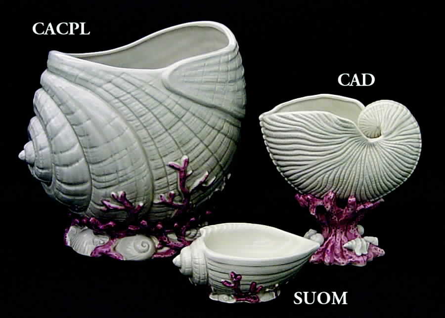 Oceana (Pink Coral Edge) Open Candy Dish by Fitz & Floyd-1