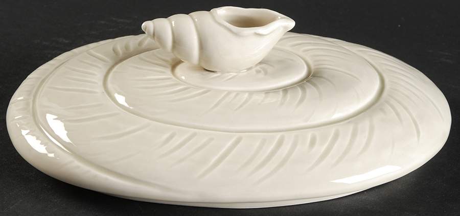 Oceana (Pink Coral Edge) Lid for Tureen by Fitz & Floyd-1