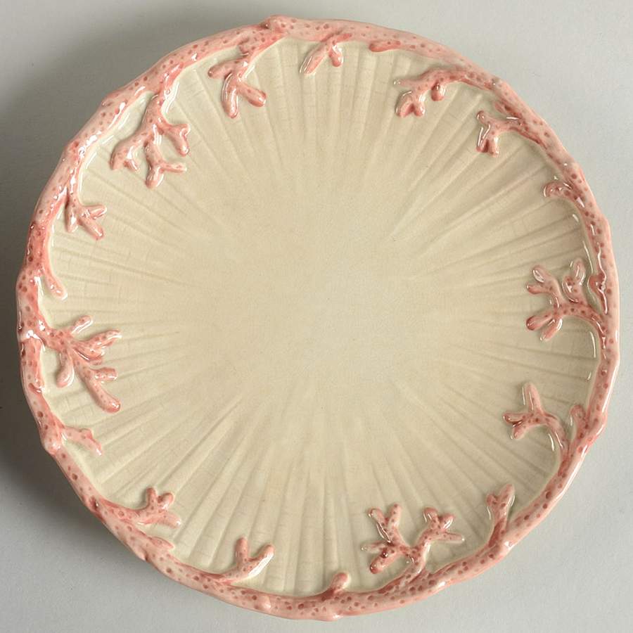 Oceana (Pink Coral Edge) Salad Plate by Fitz & Floyd-1