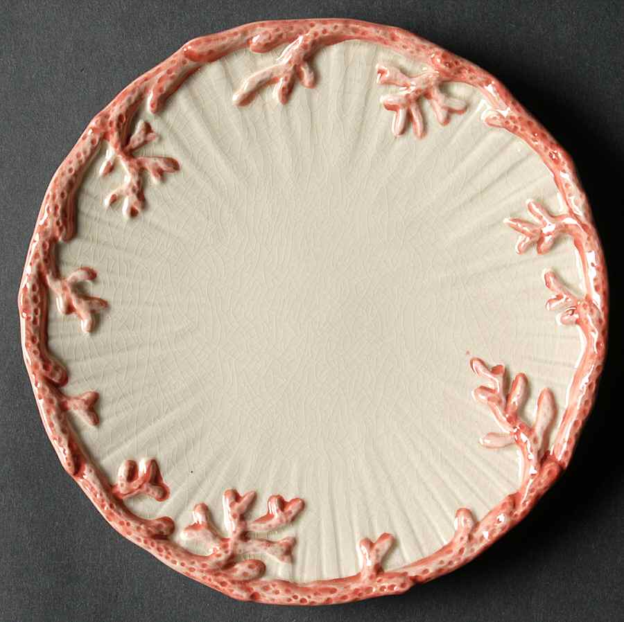 Oceana (Pink Coral Edge) Bread & Butter Plate by Fitz & Floyd-1
