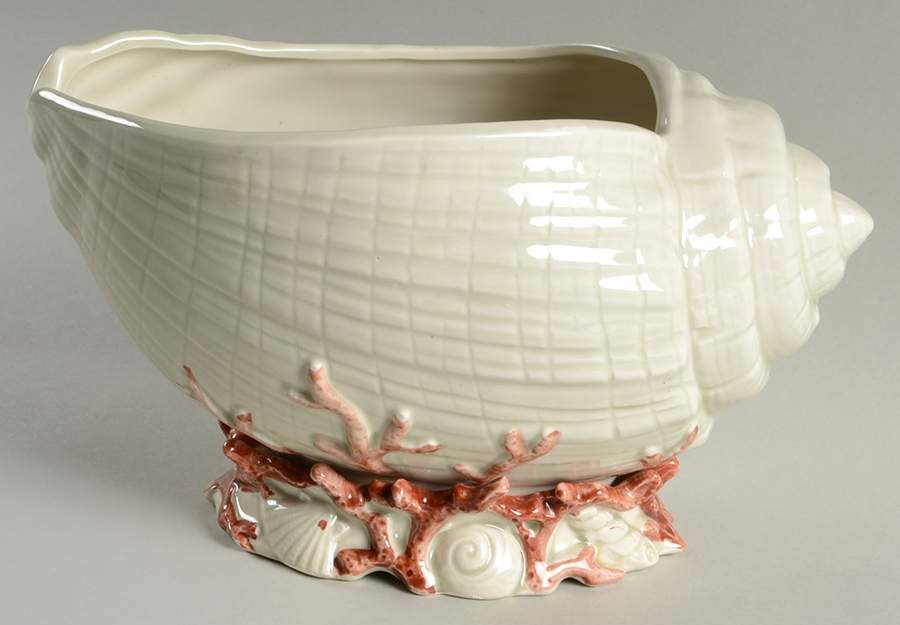 Oceana (Pink Coral Edge) 5" Planter by Fitz & Floyd-1