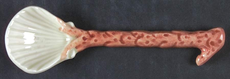 Oceana (Pink Coral Edge) Jam/Preserve Spoon by Fitz & Floyd-1