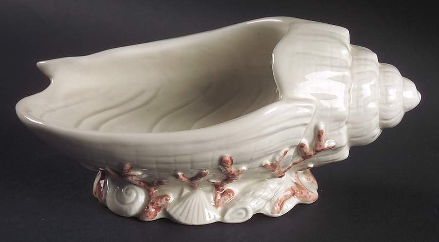 Oceana (Pink Coral Edge) Open Candy Dish by Fitz & Floyd-1