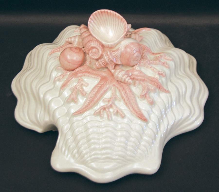 Oceana (Pink Coral Edge) Lid for Tureen by Fitz & Floyd-1