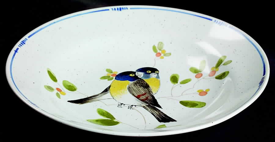 Oiseau Large Rim Soup Bowl by Fitz & Floyd-1