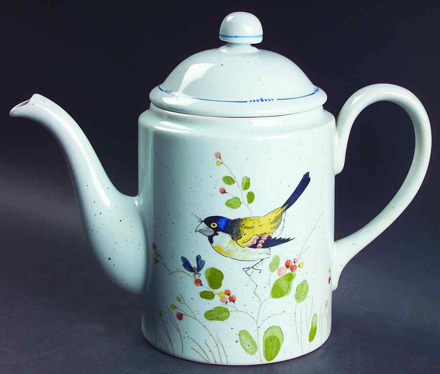 Oiseau Coffee Pot & Lid by Fitz & Floyd-1