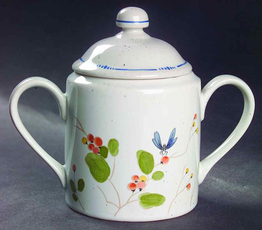 Oiseau Sugar Bowl & Lid by Fitz & Floyd-1