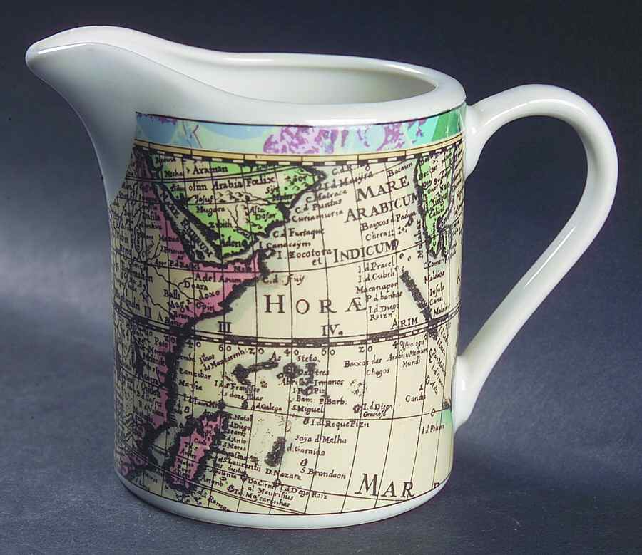 Old World Maps Creamer by Fitz & Floyd-1