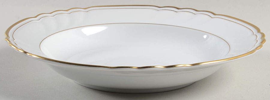 Orleans Blanc Large Rim Soup Bowl by Fitz & Floyd-1