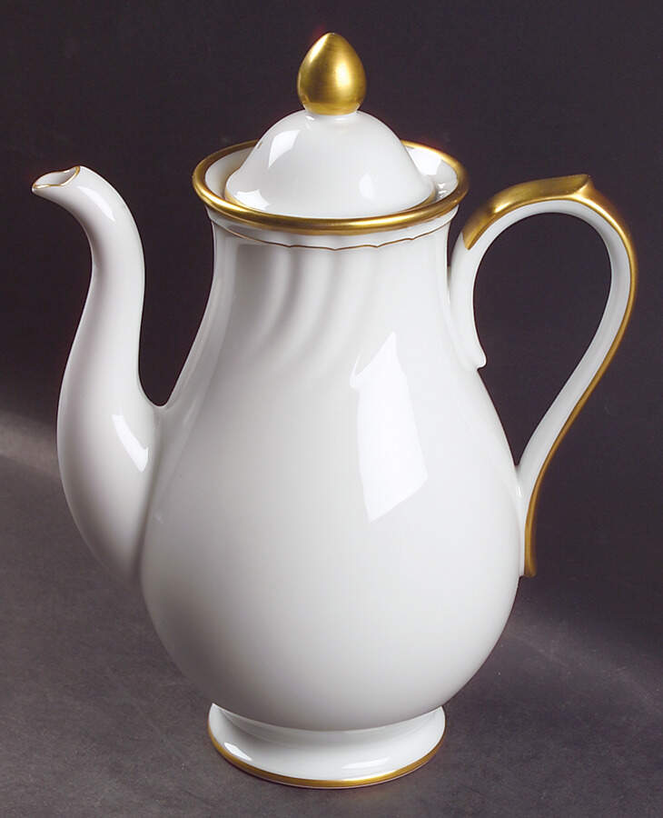 Orleans Blanc Coffee Pot & Lid by Fitz & Floyd-1