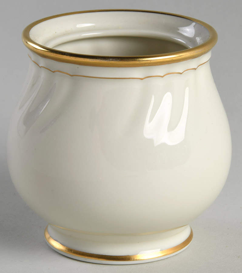Orleans Ivoire Sugar Bowl No Lid by Fitz & Floyd-1
