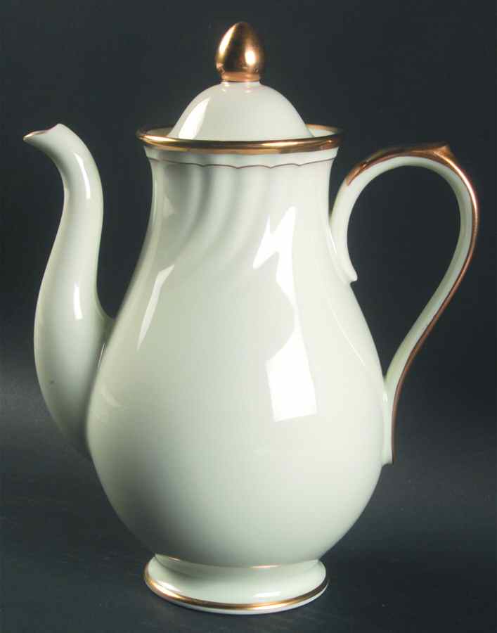 Orleans Ivoire Coffee Pot & Lid by Fitz & Floyd-1