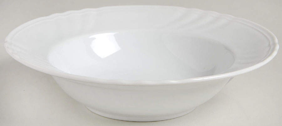 Orleans White Rim Cereal Bowl by Fitz & Floyd-1