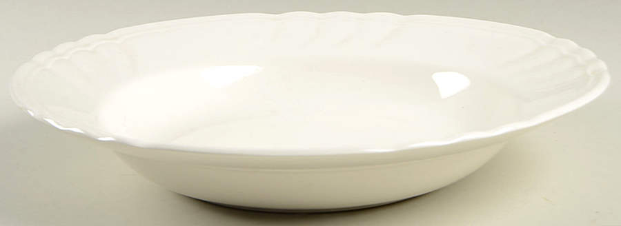 Orleans White Rim Soup Bowl by Fitz & Floyd-1