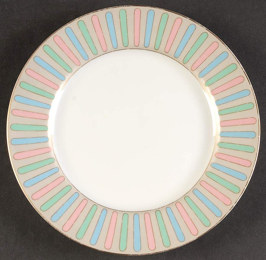 Pastel Colonnade Salad Plate by Fitz & Floyd-1