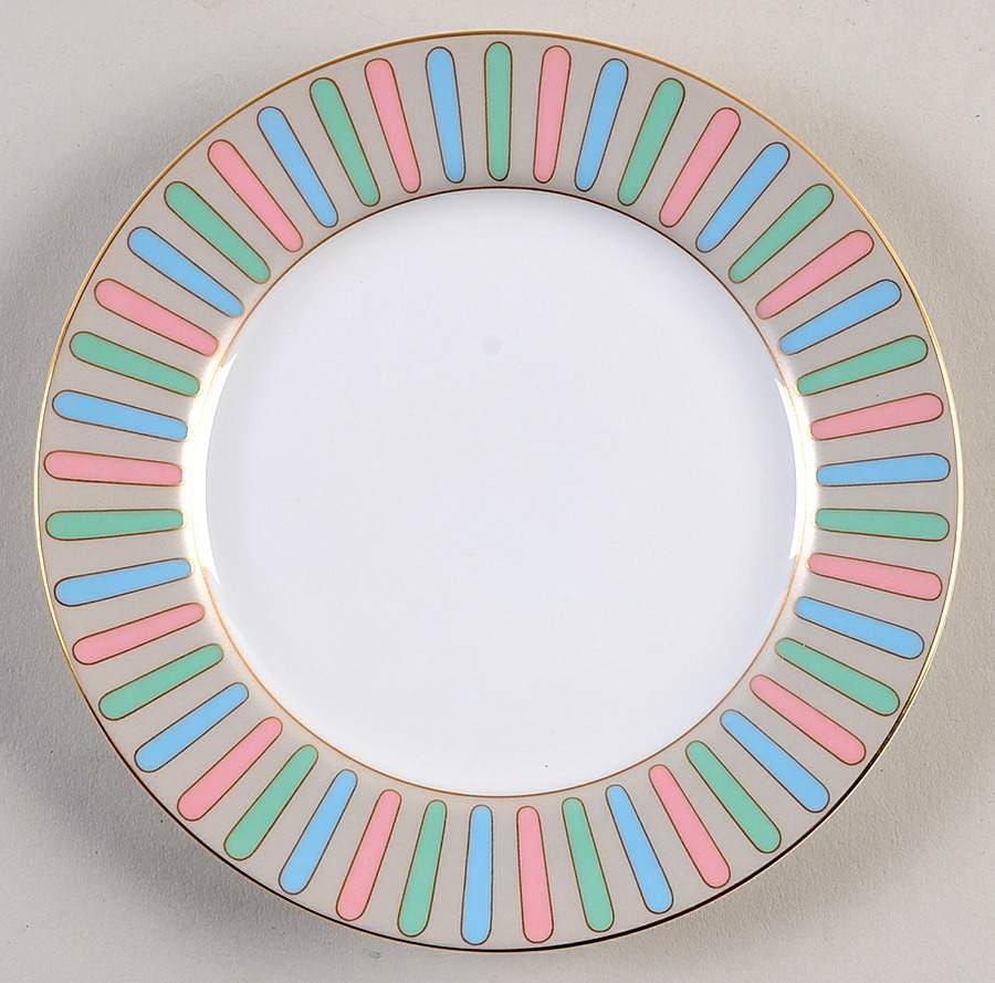 Pastel Colonnade Bread & Butter Plate by Fitz & Floyd-1