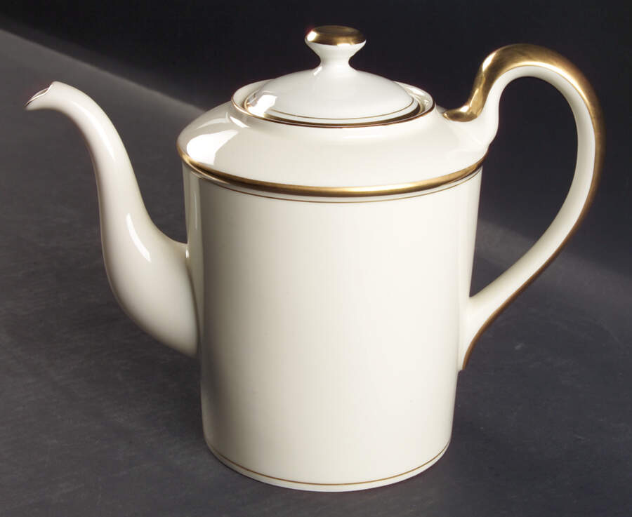 Palais Buff Coffee Pot & Lid by Fitz & Floyd-1