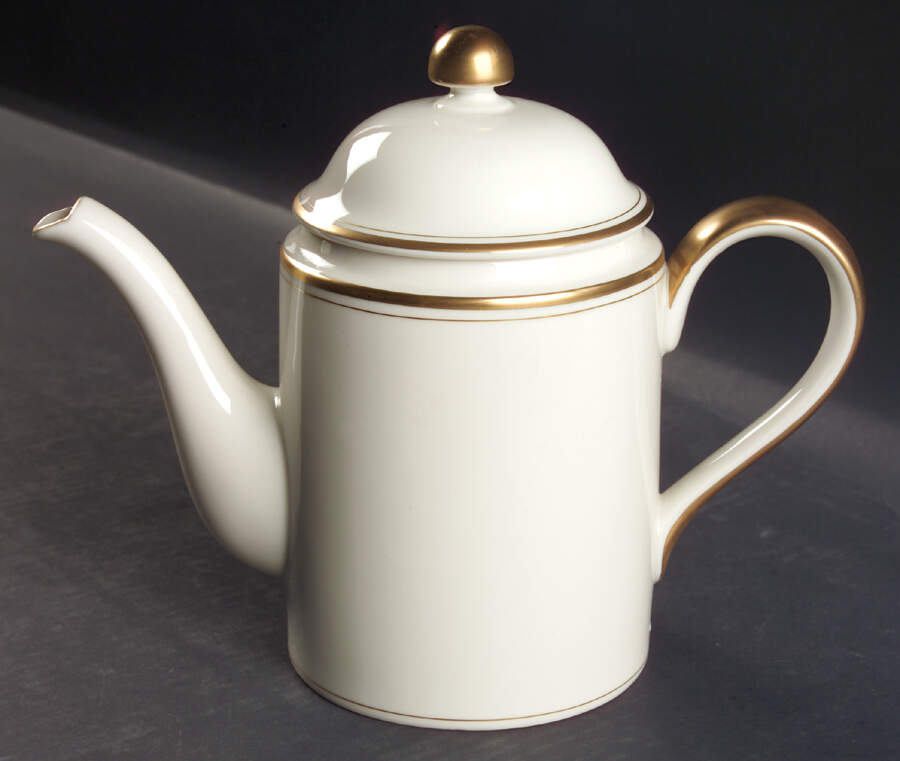 Palais Buff Coffee Pot & Lid by Fitz & Floyd-1
