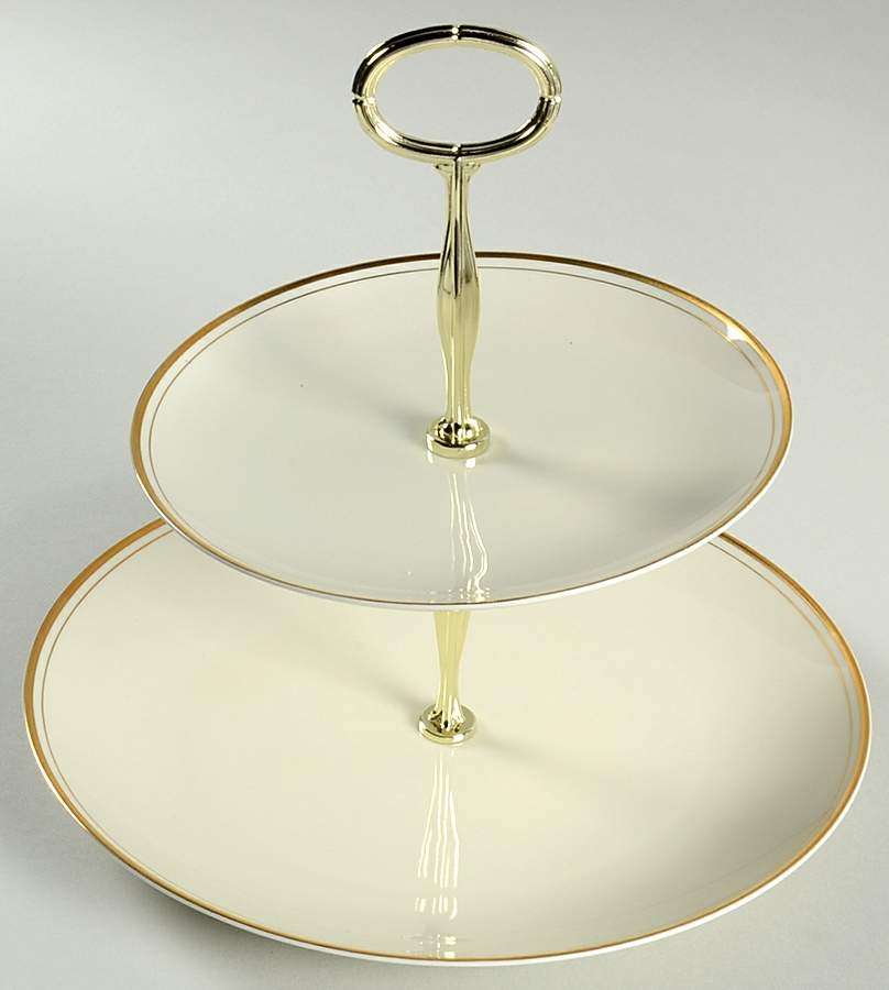 Palais Buff 2-Tier Serving Tray by Fitz & Floyd-1