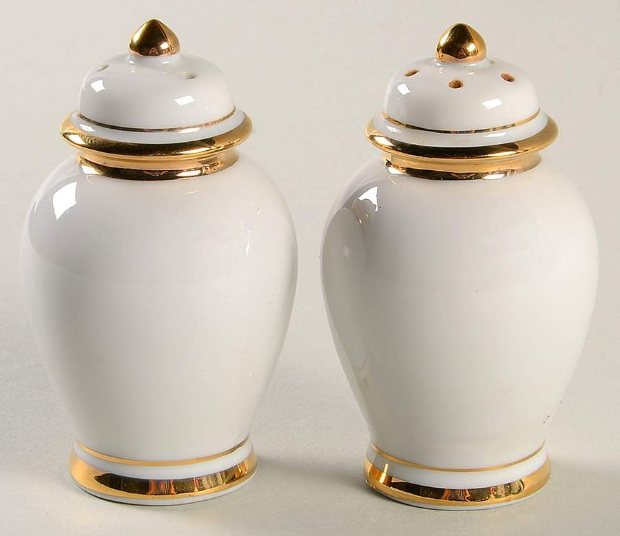Palais Buff Salt & Pepper Set by Fitz & Floyd-1