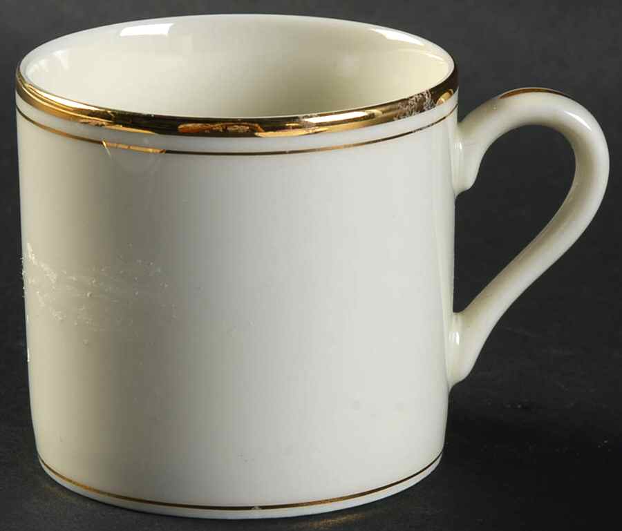 Palais Buff Flat Demitasse Cup by Fitz & Floyd-1
