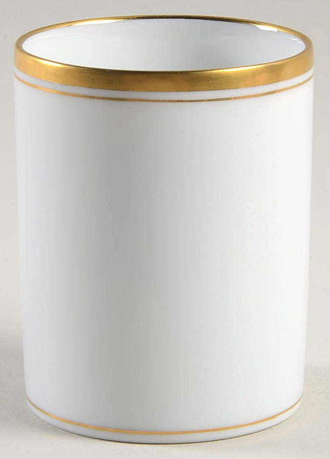 Palais White (Japan) Pencil/Pen Holder/Cup by Fitz & Floyd-1
