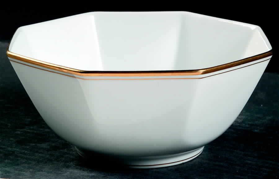 Palais White (Japan) 7" Octagonal Vegetable Bowl by Fitz & Floyd-1