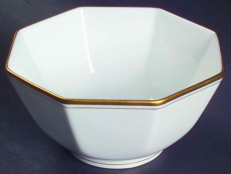 Palais White (Japan) 5" Octagonal Vegetable Bowl by Fitz & Floyd-1