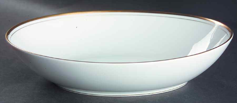 Palais White (Japan) 10" Oval Vegetable Bowl by Fitz & Floyd-1