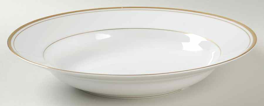 Palais White (Japan) Large Rim Soup Bowl by Fitz & Floyd-1