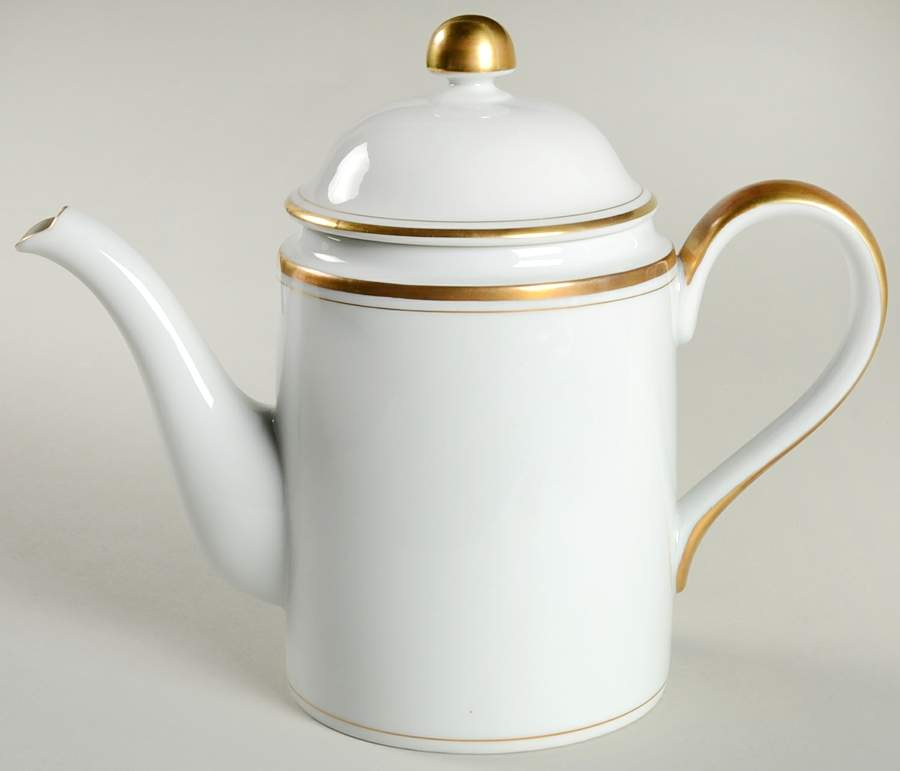 Palais White (Japan) Coffee Pot & Lid by Fitz & Floyd-1
