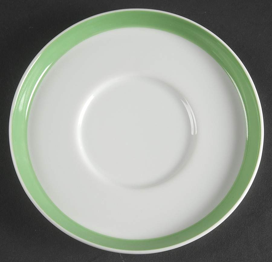 Papillon (White Butterfly on Green) Saucer for Irish Coffee Cup by Fitz & Floyd-1
