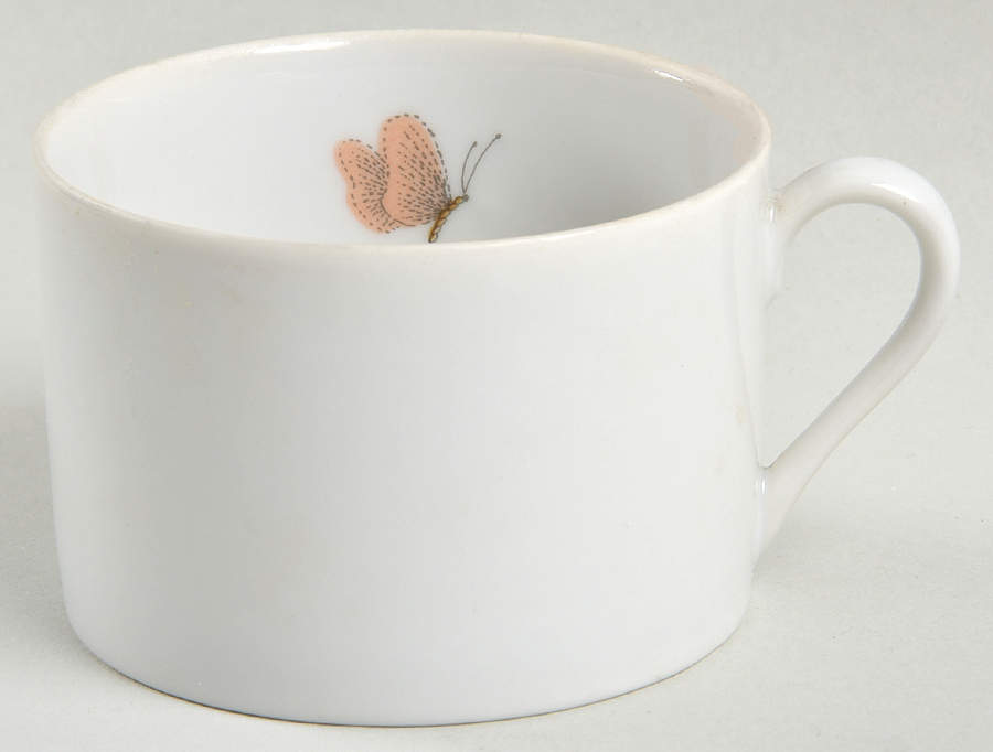 Pastel Poppy (White Background) Flat Cup by Fitz & Floyd-1