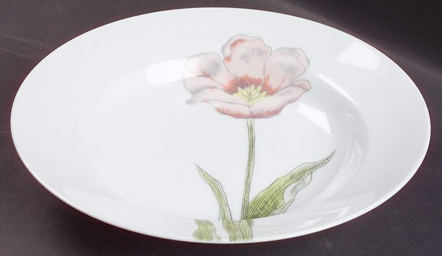 Pastel Poppy (White Background) Large Rim Soup Bowl by Fitz & Floyd-1