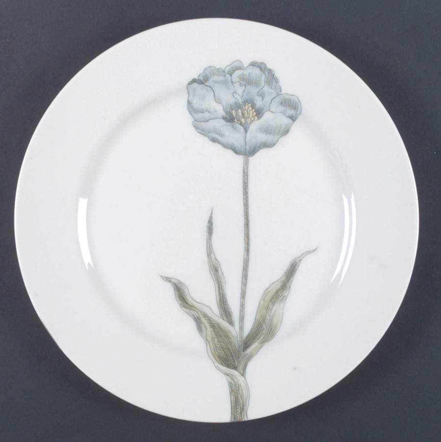 Pastel Poppy (White Background) Dinner Plate by Fitz & Floyd-1