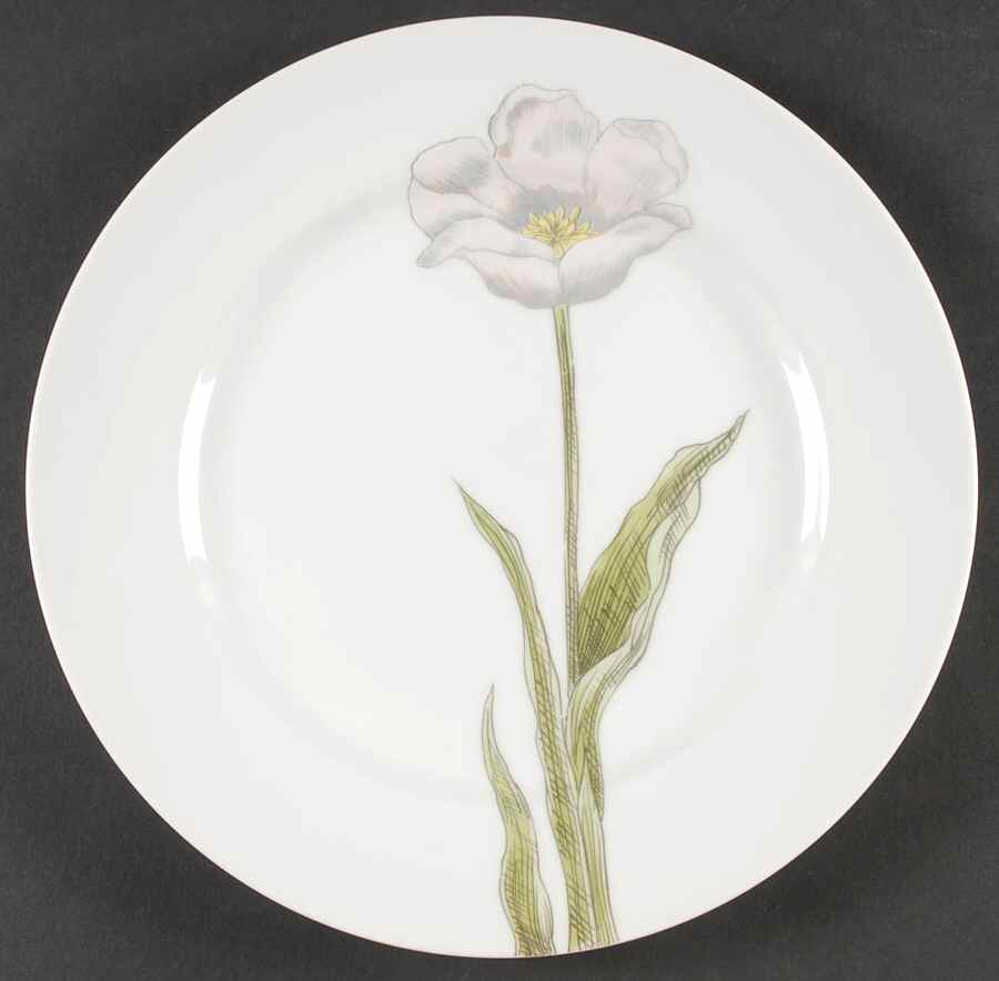 Pastel Poppy (White Background) Dinner Plate by Fitz & Floyd-1