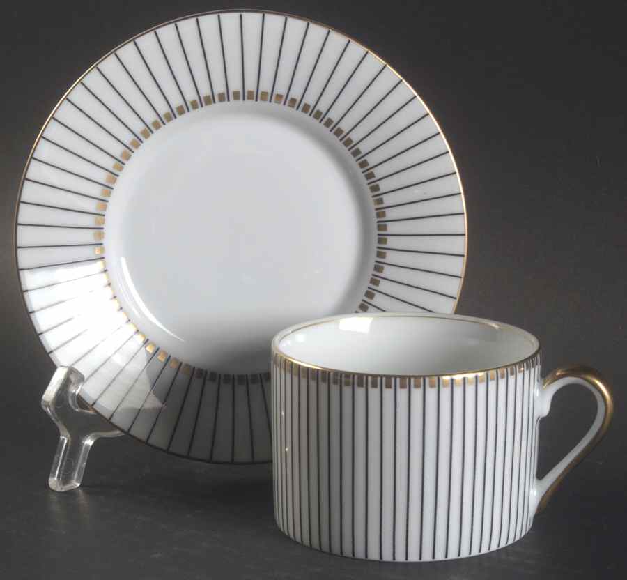 Pareille Flat Cup & Saucer Set by Fitz & Floyd-1