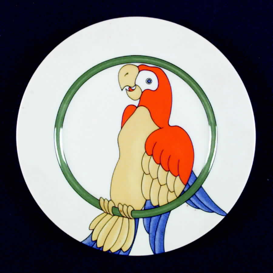 Parrot In Ring Salad Plate by Fitz and Floyd-1