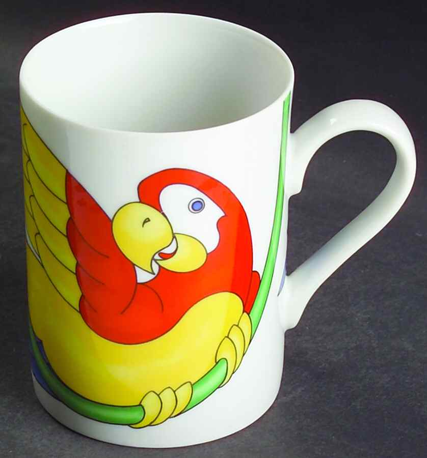 Parrot In Ring Mug by Fitz & Floyd-1