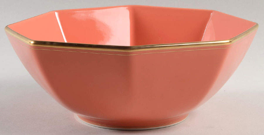 Pavillon Apricot 8" Octagonal Vegetable Bowl by Fitz & Floyd-1