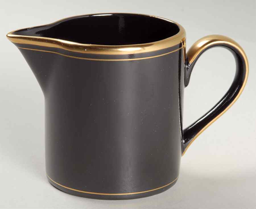 Pavillon Black Creamer by Fitz & Floyd-1