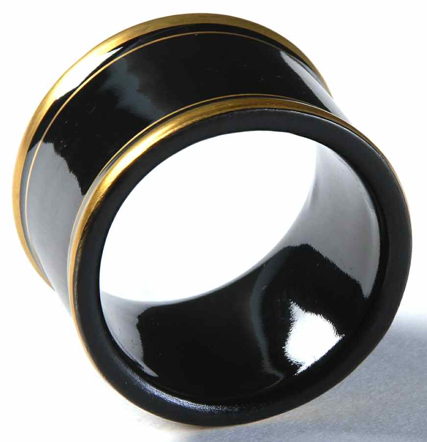 Pavillon Black Napkin Ring by Fitz & Floyd-1