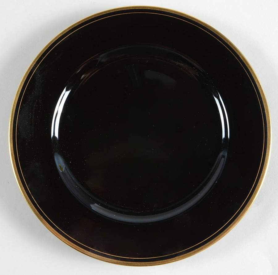 Pavillon Black Salad Plate by Fitz & Floyd-1