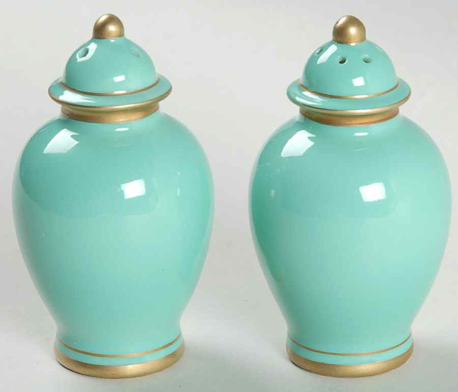 Pavillon Turquoise Salt & Pepper Set by Fitz & Floyd-1