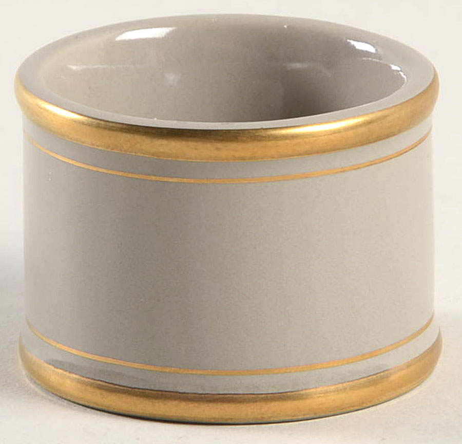 Pavillon Greige Napkin Ring by Fitz & Floyd-1